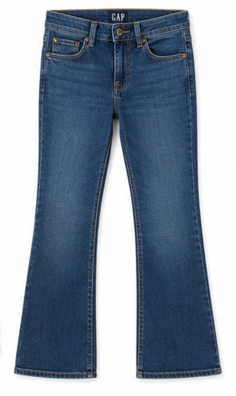 Gap Denim Bootcut Jeans Dark Indigo Wash Stretch Size 2 26R